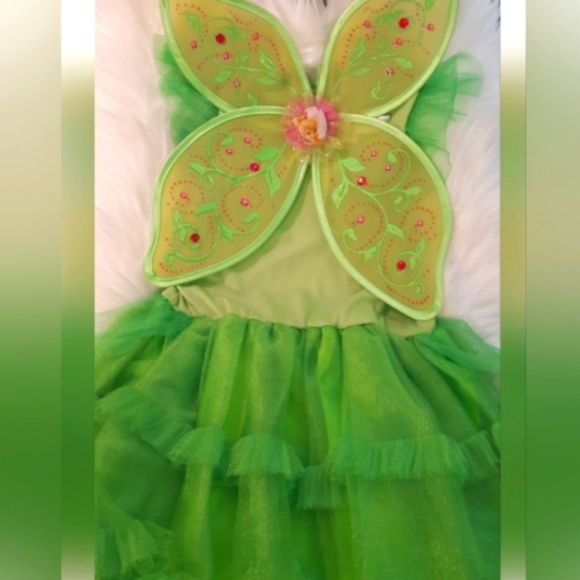 Disney Faries Tinker Bell Dress Costume Child Small (Size 4-6) - Picture 3 of 12